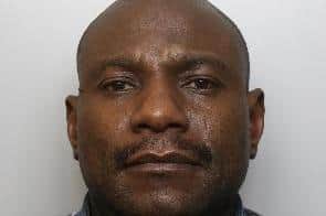 Soloman Sanyas, 46, has been on trial for the past week at Sheffield Crown Court charged with rape, witness intimidation and assault after he raped his victim in her own home last year. He was jailed for a decade this week.
