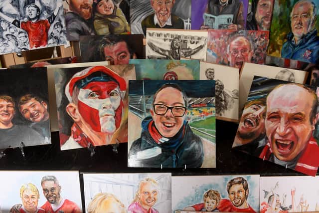 Artist, Sue Clayton, says the full plethora of life is displayed within the 140 portraits she has painted to mark York City's 100th anniversary.