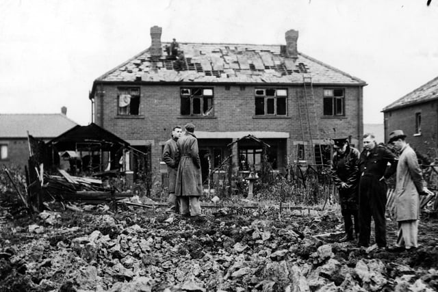 Leeds on September 1, 1940. Easterly Road, Bomb Damage. YPN and Leodis.