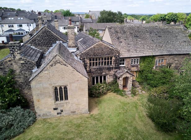 An aerial view of Calverley Old Hall