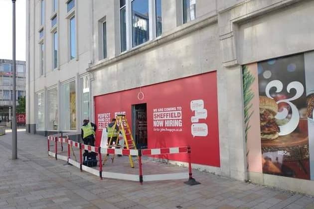 Five Guys will be next to H&M and opposite the closed Debenhams.