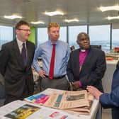 The Yorkshire Post Editor, James Mitchinson, on why meaningful local journalism is under threat - and only you can save it. Pictured is James, with Business and features editor Mark Casci, deputy business editor Greg Wright, and former Archbishop of York John Sentamu in The Yorkshire Post newsroom.

Archbishop of York John Sentamu, visiting Yorkshire Post Newspapers office in Leeds. Pictured , chatting with The Yorkshire Post Deputy Business Editor Greg Wright, Business Editor Mark Casci, and Editor of the Yorkshire Post James Mitchinson.