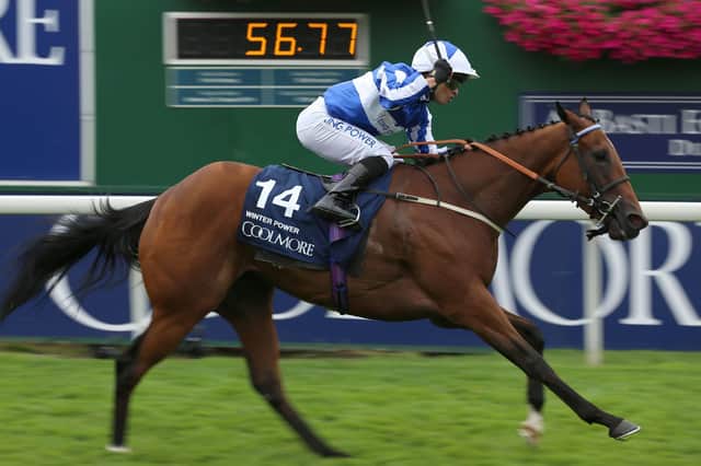 Speed queen: Winter Power ridden by Silvestre De Sousa wins last season's Coolmore Wootton Bassett Nunthorpe Stakes at York. Picture: Nigel French/PA Wire.