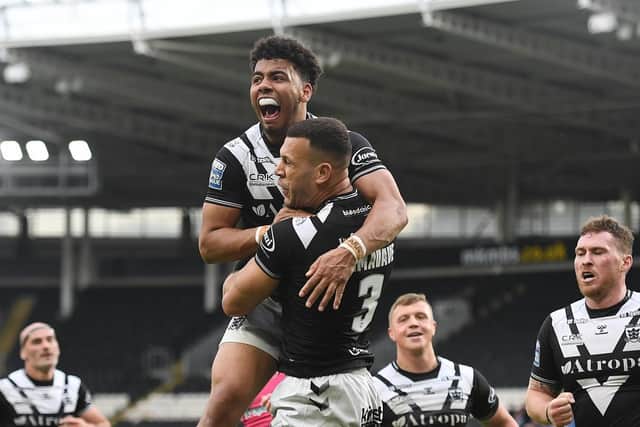 RESULT: Hull FC 31-22 Wigan. Picture: Anna Gowthorpe/SWpix.com.