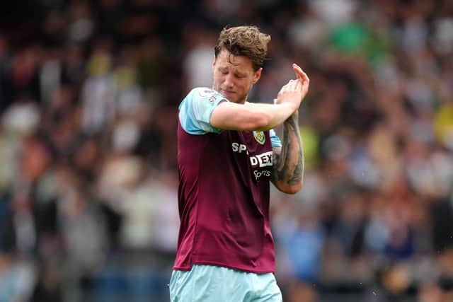 Burnley's Wout Weghorst reacts to relegation (Picture: Nick Potts/PA)