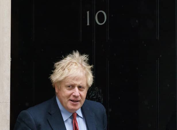 Prime Minister Boris Johnson at 10 Downing Street, London