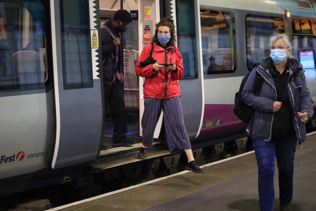 Commuters at Leeds Station. Picture: Danny Lawson/PA Wire.