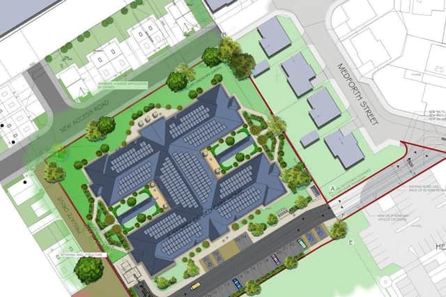Plan of the proposed care home
