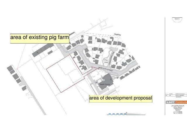 Location plan for the new care home at Market Weighton