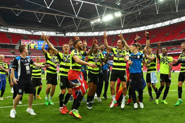 PLAY-OFF WINNERS: Huddersfield Town beat Reading on penalties in the 2017 Championship play-off final. Picture: Getty Images.