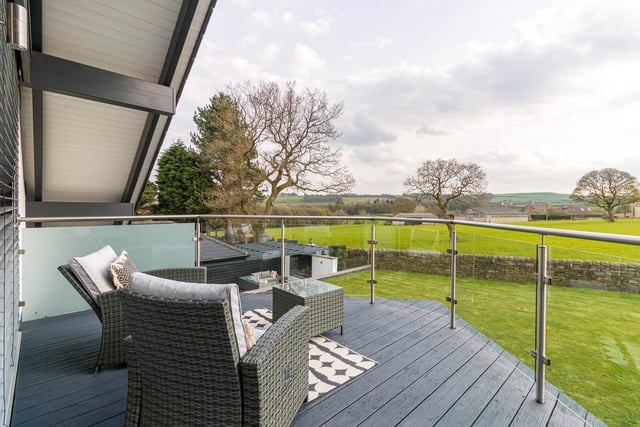 The house has sensational views over surrounding countryside
