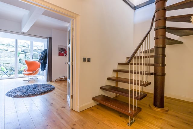 The spacious lower ground floor has a double bedroom with bi-folding doors out into a sunken garden area, plus a fifth bedroom and a wet room, utility room and plant room.