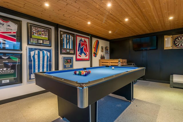 The house comes with its own games room in the grounds