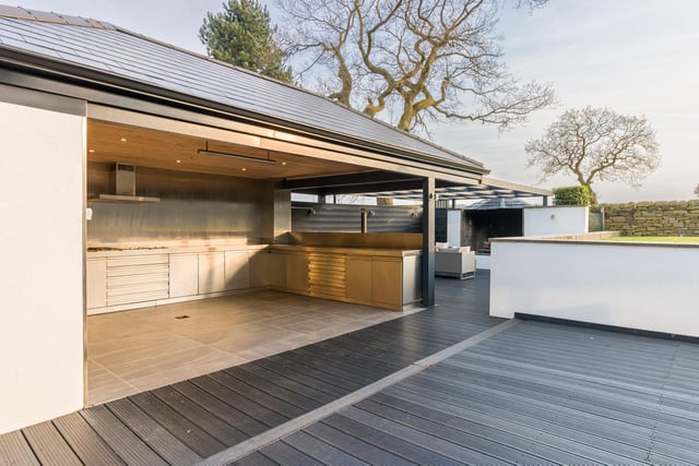 This incredible outdoor kitchen makes catering for family and friends easy