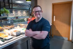 Luke works as a catering assistant at Barnsley’s GXO centre. Photo: Darren Casey, DCimaging.