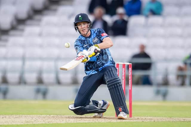 All the tricks: Harry Brook scored 83 off 54 balls for Yorkshire against Worcester Rapids last season. Picture by Allan McKenzie/SWpix.com