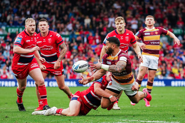 The powerful centre is enjoying a fine season and will make life uncomfortable for Wigan from minute one to the final hooter.