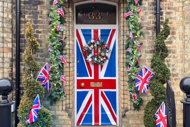 Jack repainted his front door in honour of the Queen's Platinum Jubilee