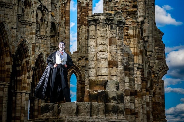 A vampire poses amongst the ruins [Image: James Hardisty]