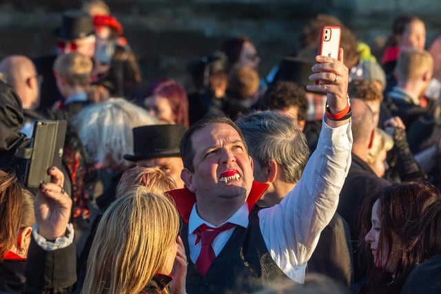 A vampire takes a photo of the scene [Image: James Hardisty]