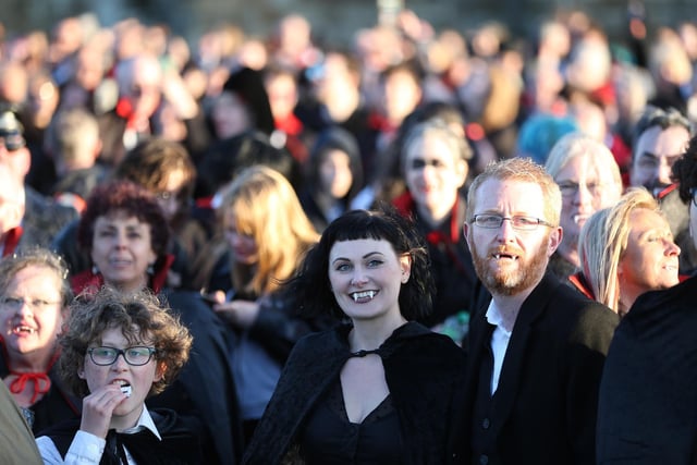1,369 people dressed as vampires congregated in Whitby