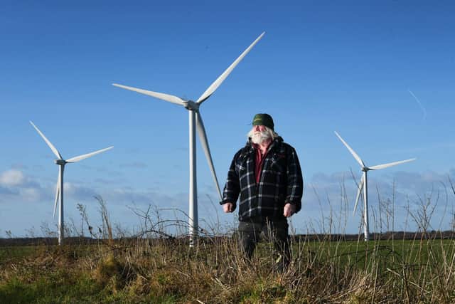 Shawn Mars who has been plagued by noisy wind turbines for years