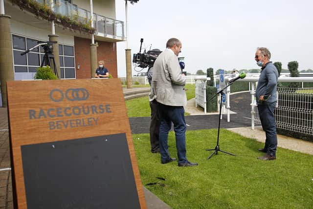 Runners: Malton trainer Nigel Tinkler is represented at Beverley today. Photo by Steve Davies/Pool via Getty Images