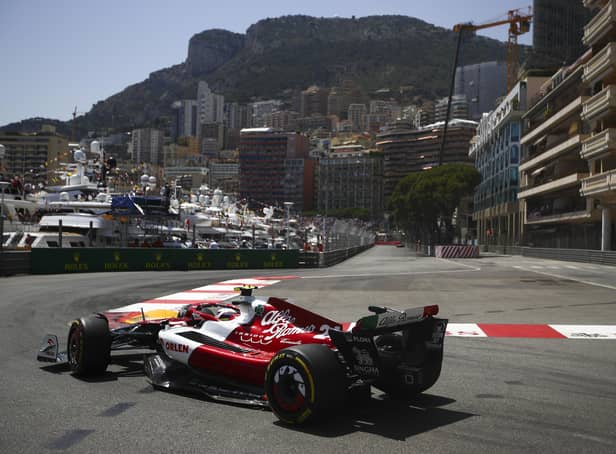Made in Sheffield: Former Westbourne School pupil and Strawberry Karting driver, China’s  Zhou Guanyu, practices in his Alfa Romeo ahead of the Monaco Grand Prix. (Photo by Eric Alonso/Getty Images)