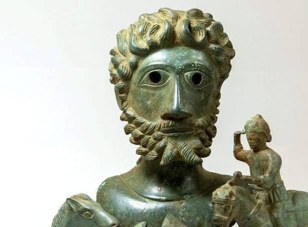 The bust of Emperor Marcus Aurelius, which was found in a Ryedale field