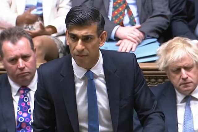 Chancellor Rishi Sunak making a statement in the House of Commons, London, on the cost of living crisis on Thursday May 26