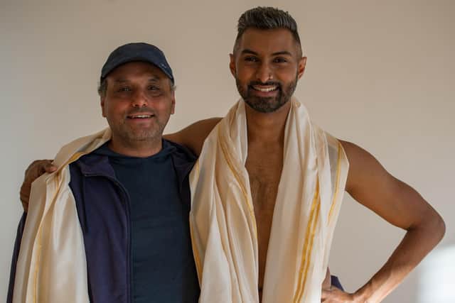 Choreographer Balbir Singh and dancer Sooraj Subramanian.