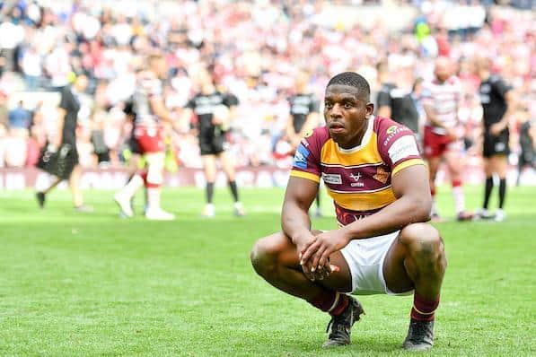 Jermaine McGillvary reflects on Giants' Cup final defeat. Picture by Will Palmer/SWpix.com.