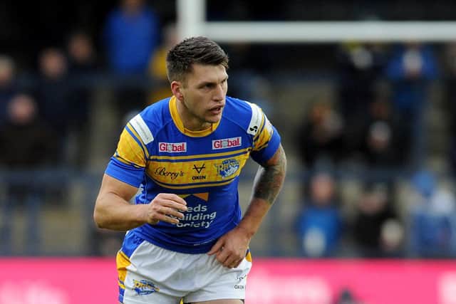 SIDELINED: Leeds Rhinos' winger-centre, Tom Briscoe Picture: Steve Riding.
