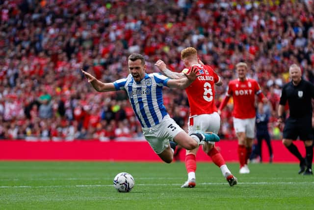 TOUGH TO TAKE: Huddersfield Town had two big penalty shouts turned down against Nottingham Forest. Picture: Getty Images.