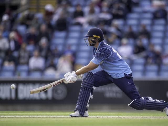 Top scorer: Yorkshire's Dawid Malan hit 50 and then was promptly out. Picture by Allan McKenzie/SWpix.com