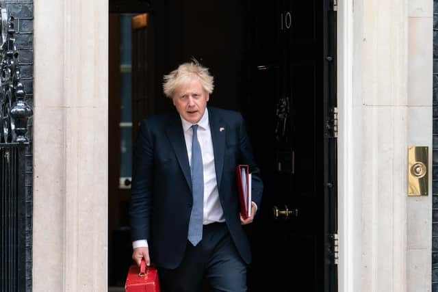 Prime Minister Boris Johnson on Downing Street last week