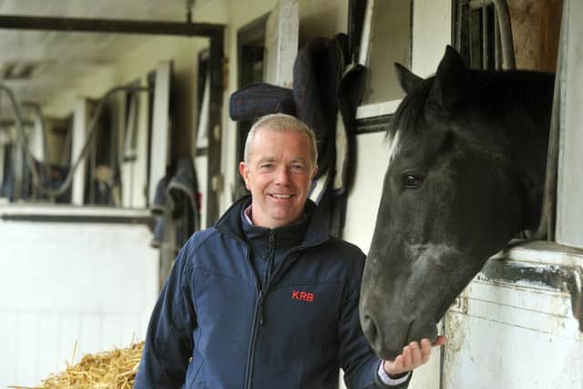 Strong hand: Trainer Karl Burke is excited by the team of horses he will be sending down to Royal Ascot from his Spigot Lodge base in Leyburn. Picture: Gary Longbottom