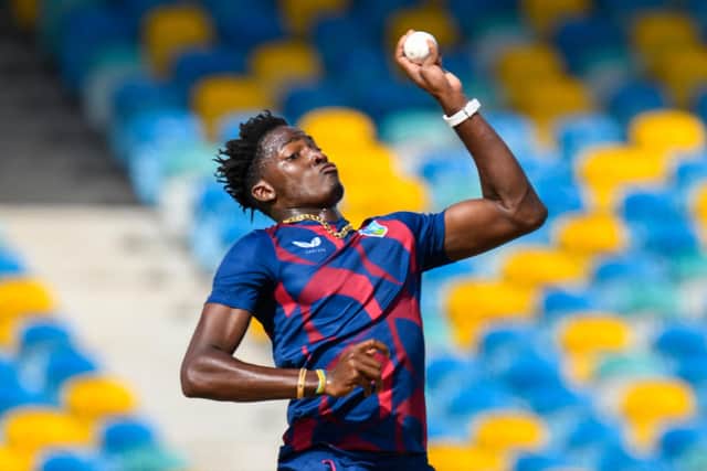New face: West Indies all-rounder Dominic Drakes has signed for Yorkshire Vikings. (Photo by RANDY BROOKS/AFP via Getty Images)