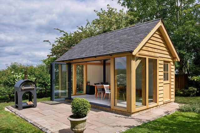 This garden building is by Yorkshire Oak Frames
