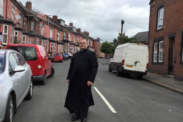 Father Darren Percival, parish priest of St Hilda’s, Cross Green - the 17th poorest parish in the country - and St Saviour’s, Richmond Hill, Leeds