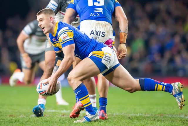 Twenty-one-year-old hooker Corey Johnson has signed a new two-year contract with Leeds Rhinos. Picture: Allan McKenzie/SWpix.com.