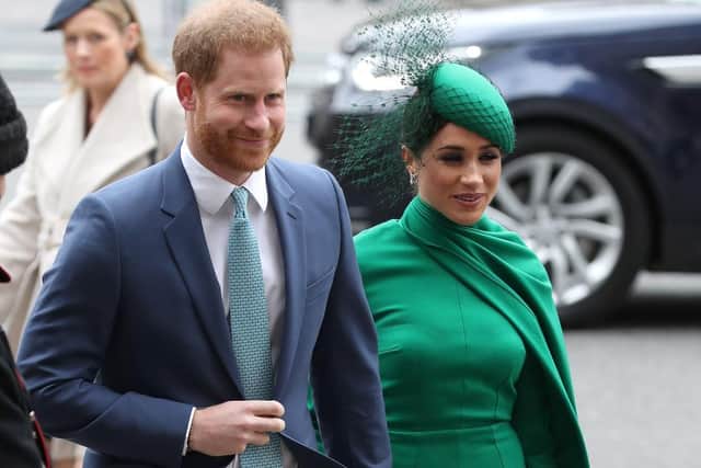 The Duke and Duchess of Sussex will join the royal family at Trooping the Colour. PA.