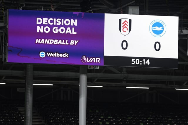 VAR decisions for: 9. VAR decisions against: 6. Net: +3*. - *The Cottagers have played just one season under VAR in the Premier League.