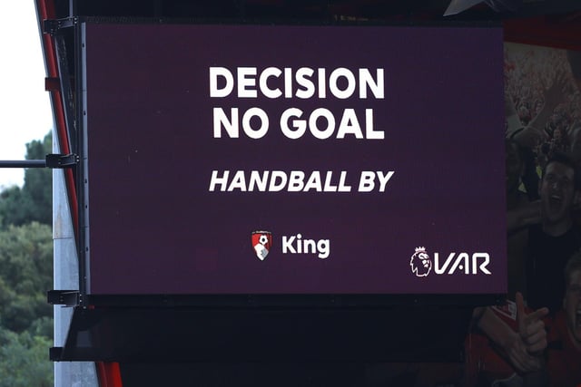 VAR decisions for: 5. VAR decisions against: 7. Net: -2.* - *The Cherries spent one season under VAR in the Premier League.
