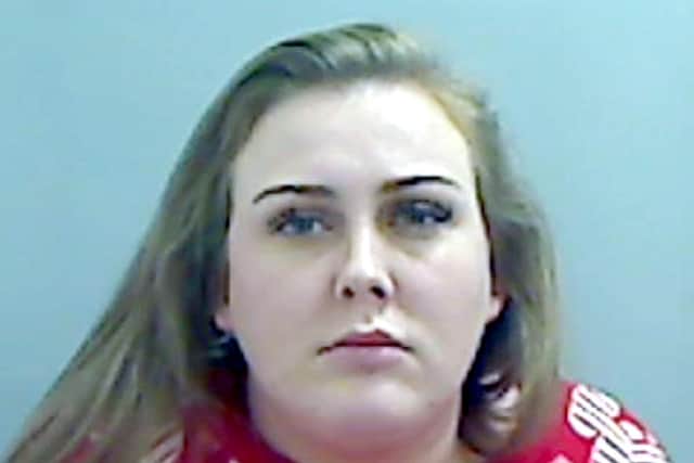 24-year-old Paige Robinson, who was sentenced to seven years and nine months at Teesside Crown Court