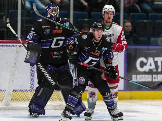 INCOMING: Centre Matt Haywood - pictured in action for Glasgow Clan against Cardiff Devils last season 
Picture courtesy of EIHL/Al Goold