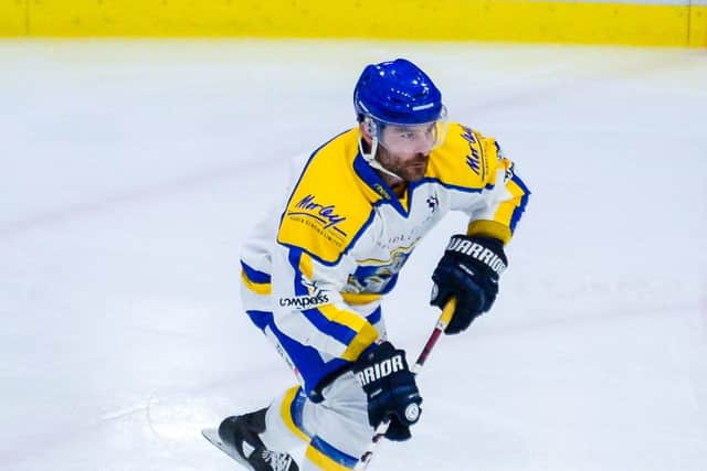 GOOD MOVE: Leeds Knights defenceman Sam Zajac played alongside Matt Haywood for three seasons at Glasgow Clan (then known as Braehead Clan). 24 October 2021. Picture James Hardisty