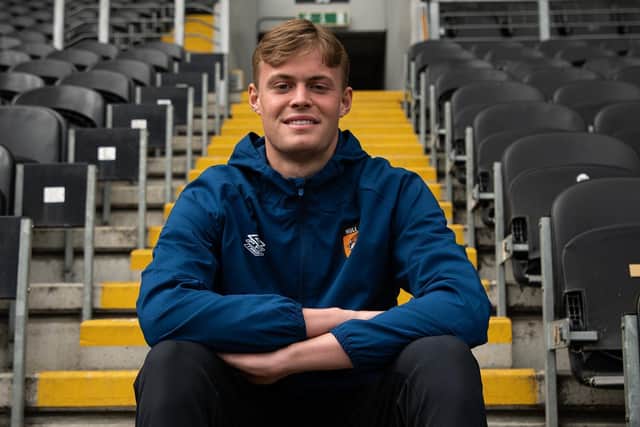 Tony Pennock believes Harvey Cartwright, pictured,  is a real prospect for Hull (Picture: HCAFC).