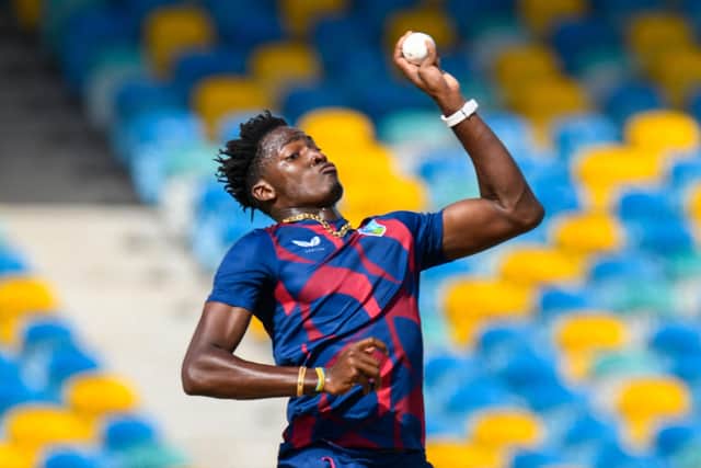 Debut: West Indies' Dominic Drakes is set for his Vikings debut against Durham tonight. (Photo by Randy Brooks / AFP)
