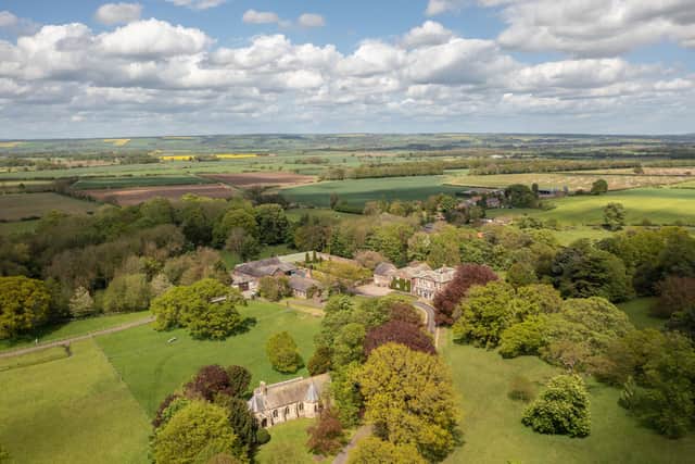The property and its church with sensational rural views